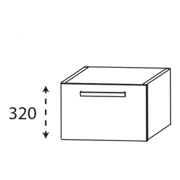 Laguna Platino 2.0 Plattenunterschrank - 90 cm Skizze