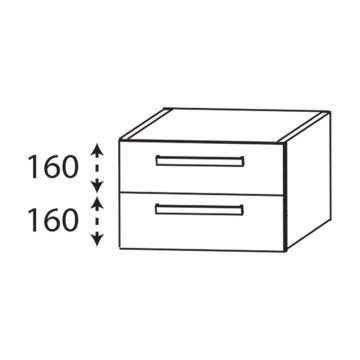 Laguna Platino 2.0 Unterschrank - 70 cm Skizze