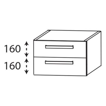 Laguna Platino 2.0 Unterschrank - 90 cm Skizze