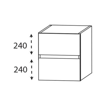 Laguna Platino 2.0 Plattenunterschrank - 60 cm Skizze