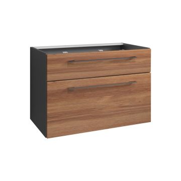 Laguna Platino 2.0 Waschtischunterschrank - 80 cm, Profilansicht