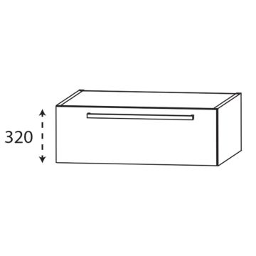 Laguna Platino 2.0 Waschtischunterschrank - 90 cm Skizze