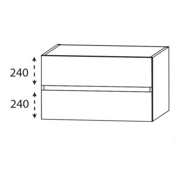 Laguna Platino 2.0 Waschtischunterschrank - 70 cm Skizze