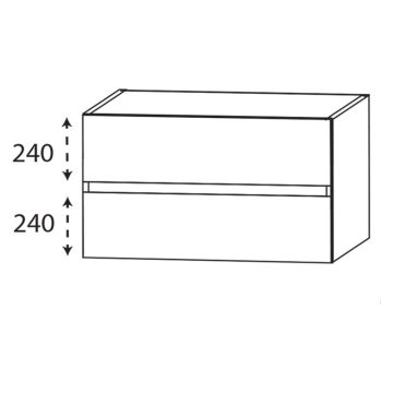 Laguna Platino 2.0 Waschtischunterschrank - 90 cm Skizze
