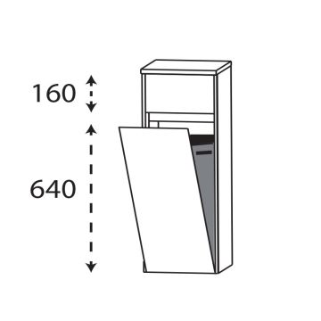 Laguna Pronto Highboard - 32,5 cm Skizze
