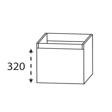 Laguna Reflex Unterschrank - 50 cm Skizze