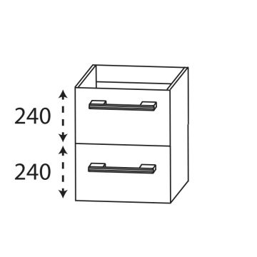 Laguna Reflex Unterschrank - 30 cm Skizze
