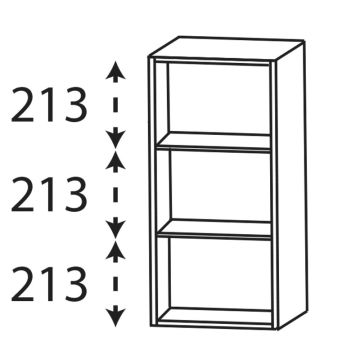 Laguna modern classic Regal - 30 cm, 2 feste Fachbden