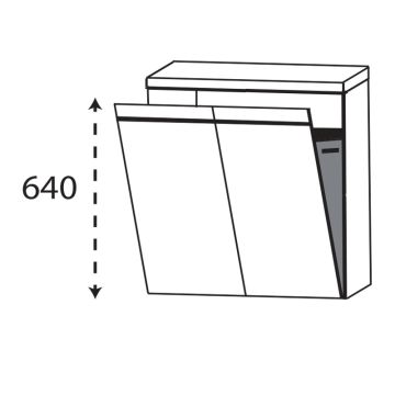 Laguna Brio Highboard 60 cm Skizze