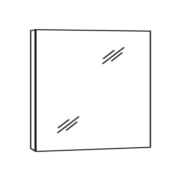 Marlin Bad 3980 Spiegelschrank - 50 cm Skizze