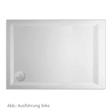 Mauersberger Lupina 120x80 Duschwanne superflach Ablauf links