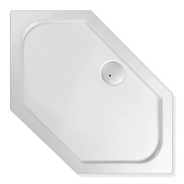 Mauersberger Cissus Spezialform Sechseck Duschwanne 100 superflach