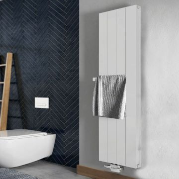 Nordholm Badheizkörper Wärmepumpenheizkörper Joule - 375 mm, 1157 Watt, weiss