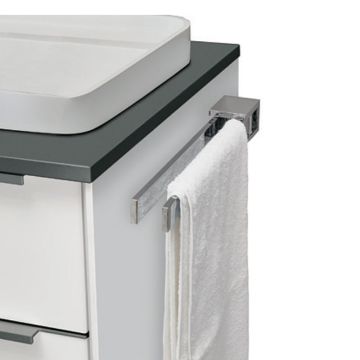 Nobilia Zubehör Handtuchhalter - zur Korpus- oder Wandmontage, Chrom Glanz