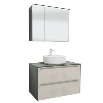 Nobilia Malu Badmöbel Set 9 - 92 cm