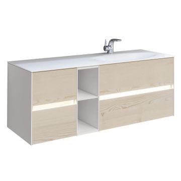 Pelipal Serie 6010 Waschtisch mit Unterschrank Set 133 cm