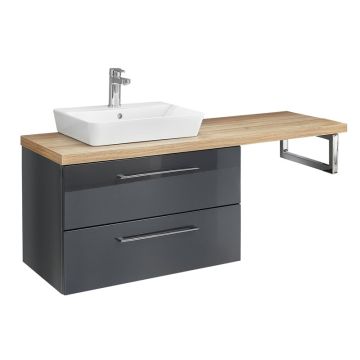 Pelipal PCON Aufsatzbecken mit Unterschrank Set 130 cm