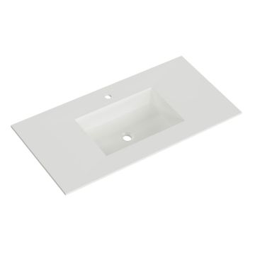 Pelipal PCON Krion-Waschtisch 106 cm Weiß Matt