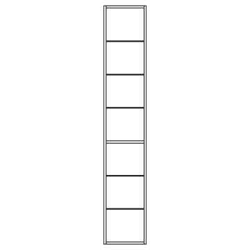 Pelipal PCON Hochschrankregal 30 cm Skizze
