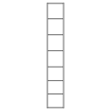 Pelipal PCON Hochschrankregal 30 cm Skizze