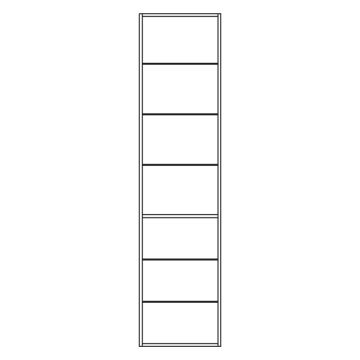 Pelipal PCON Hochschrankregal 45 cm Skizze