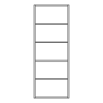 Pelipal PCON Midischrankregal 45 cm Skizze