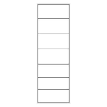 Pelipal PCON Hochschrankregal 60 cm Skizze