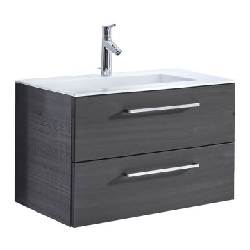 Pelipal PCON Krion-Waschtisch mit Unterschrank 76 cm