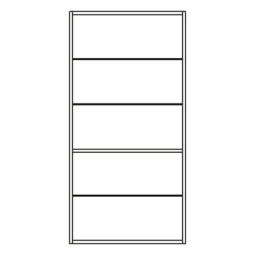 Pelipal PCON Midischrankregal 60 cm Skizze