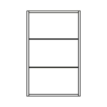 Pelipal PCON Highboardregal 45 cm Skizze