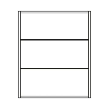 Pelipal PCON Highboardregal 60 cm Skizze