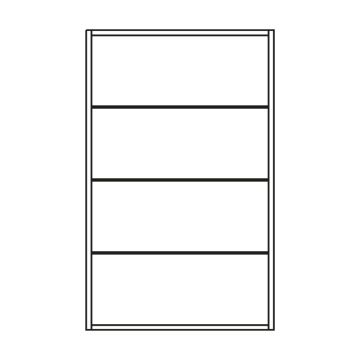 Pelipal PCON Highboardregal 60 cm Skizze