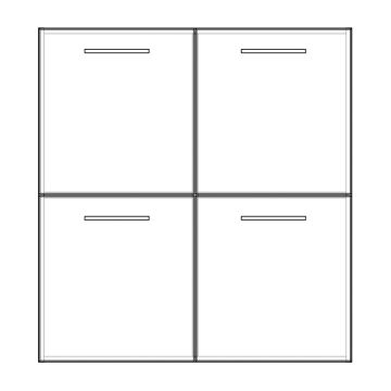 Pelipal PCON Highboard 90 cm Skizze