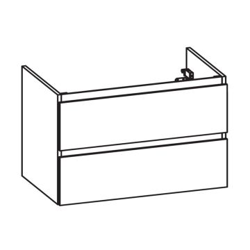 Pelipal PCON Waschtischunterschrank 95 cm Skizze