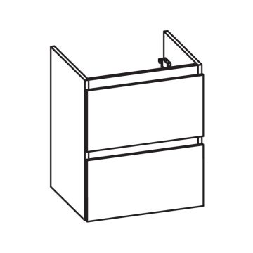 Pelipal PCON Waschtischunterschrank 47 cm Skizze