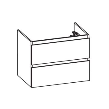 Pelipal PCON Waschtischunterschrank 55 cm Skizze