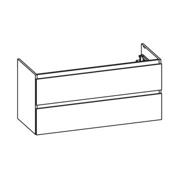 Pelipal PCON Waschtischunterschrank 115 cm Skizze