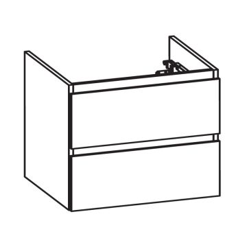 Pelipal PCON Waschtischunterschrank 85 cm Skizze