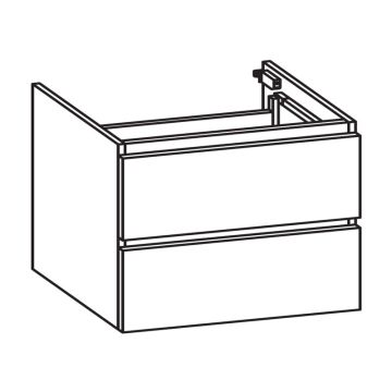 Pelipal PCON Waschtischunterschrank 85 cm Skizze