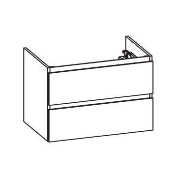 Pelipal PCON Waschtischunterschrank 87 cm Skizze
