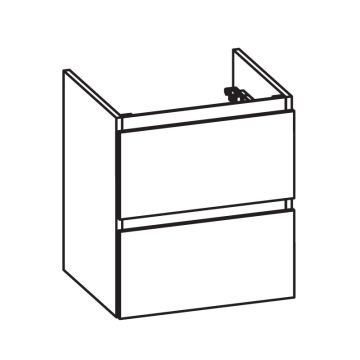 Pelipal PCON Waschtischunterschrank 48 cm Skizze