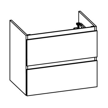 Pelipal PCON Waschtischunterschrank 68 cm Skizze