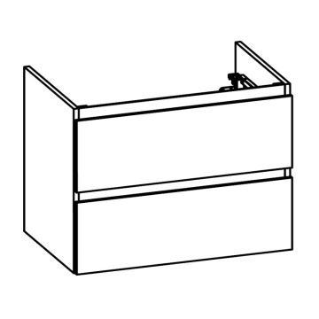 Pelipal PCON Waschtischunterschrank 83 cm Skizze