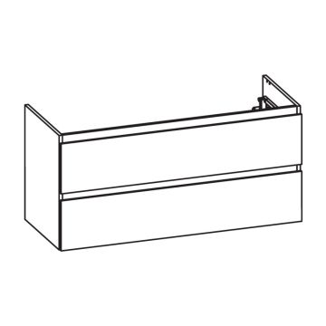 Pelipal PCON Waschtischunterschrank 115 cm Skizze