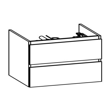 Pelipal PCON Waschtischunterschrank 95 cm Skizze