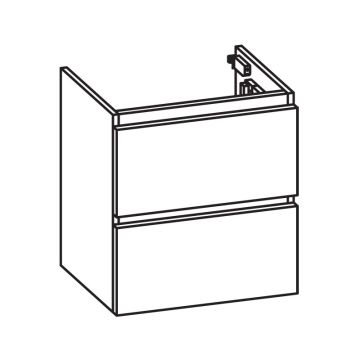 Pelipal PCON Waschtischunterschrank 50 cm Skizze