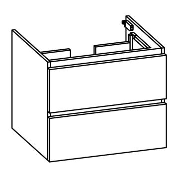 Pelipal PCON Waschtischunterschrank 60 cm Skizze