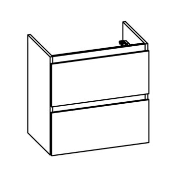 Pelipal PCON Waschtischunterschrank 50 cm Skizze