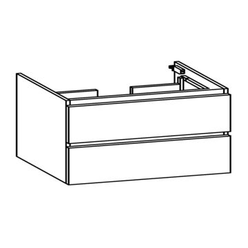 Pelipal PCON Waschtischunterschrank 115 cm Skizze