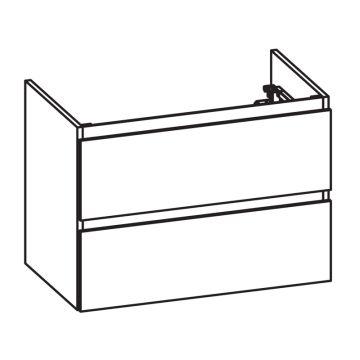 Pelipal PCON Waschtischunterschrank 95 cm Skizze